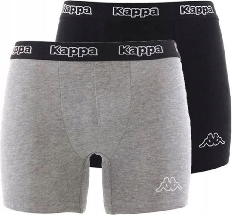 Bokserki kappa czarno/szare L 2-pack