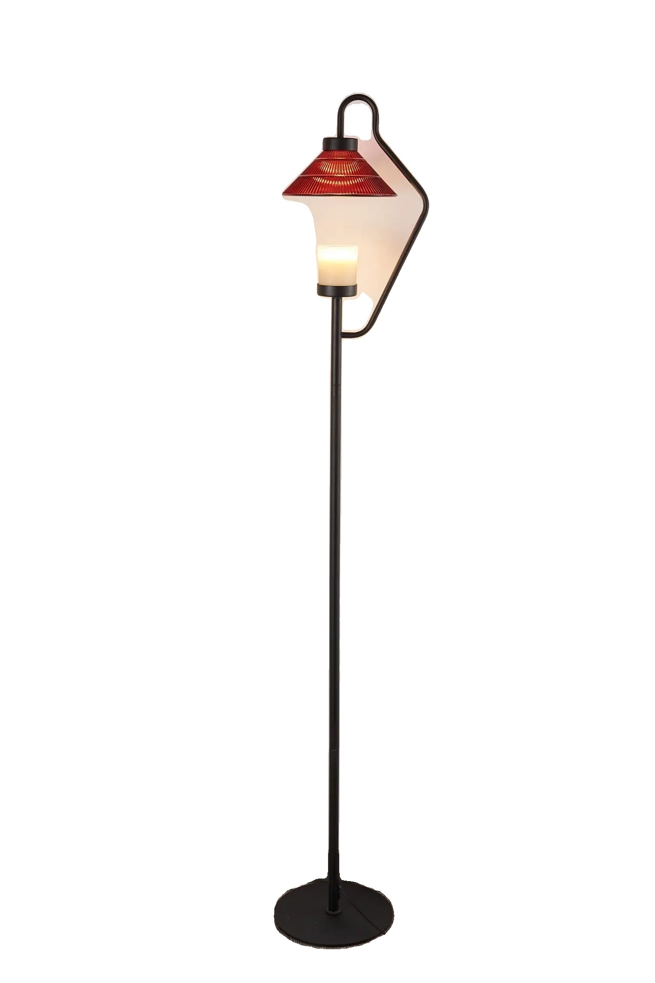 Lampa podłogowa, energooszczędne lampy LED, stylowy klosz stożkowy, C, bez aromaterapii