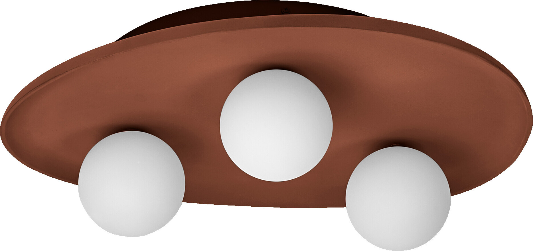 Lampa sufitowa LEDVANCE DECOR Clay Nest wykonana z gliny, z korpusem w kształcie gniazda w kolorze brązowym, 3-płomienna, gniazdo wtykowe G9, do nowoczesnego oświetlenia wnętrz, źródło światła nie jest dołączone.