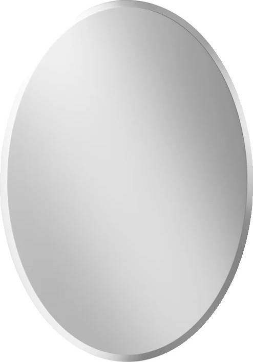 Owalne lustro ścienne, konstrukcja ze ściętą krawędzią, wszechstronne opcje montażu, 20x28 cali