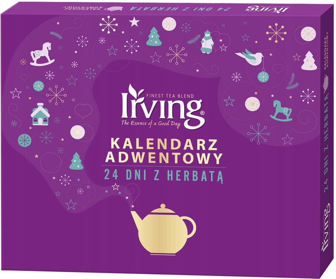 Kalendarz Adwentowy HERBATA IRVING 24 DNI = 24 SMAKI ROK 2024 ! PREZENT