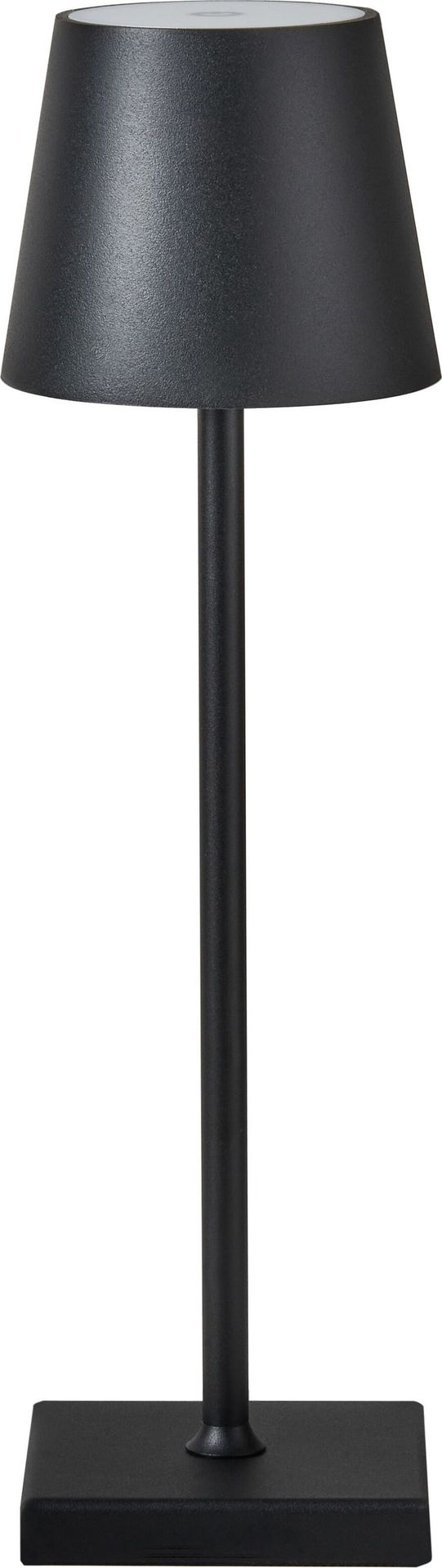 BELIANI Lampa stołowa czarna metal klosz nowoczesna bezprzewodowa ładowanie na kabel USB