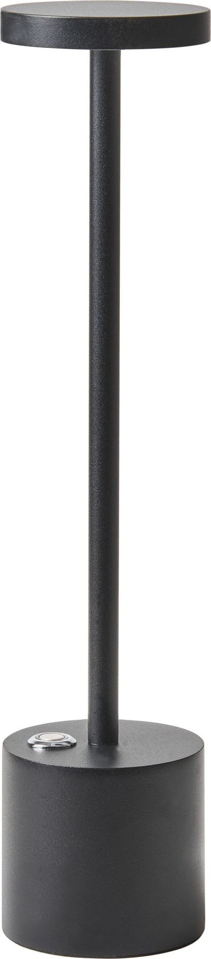 BELIANI Lampa stołowa czarna metal klosz nowoczesna