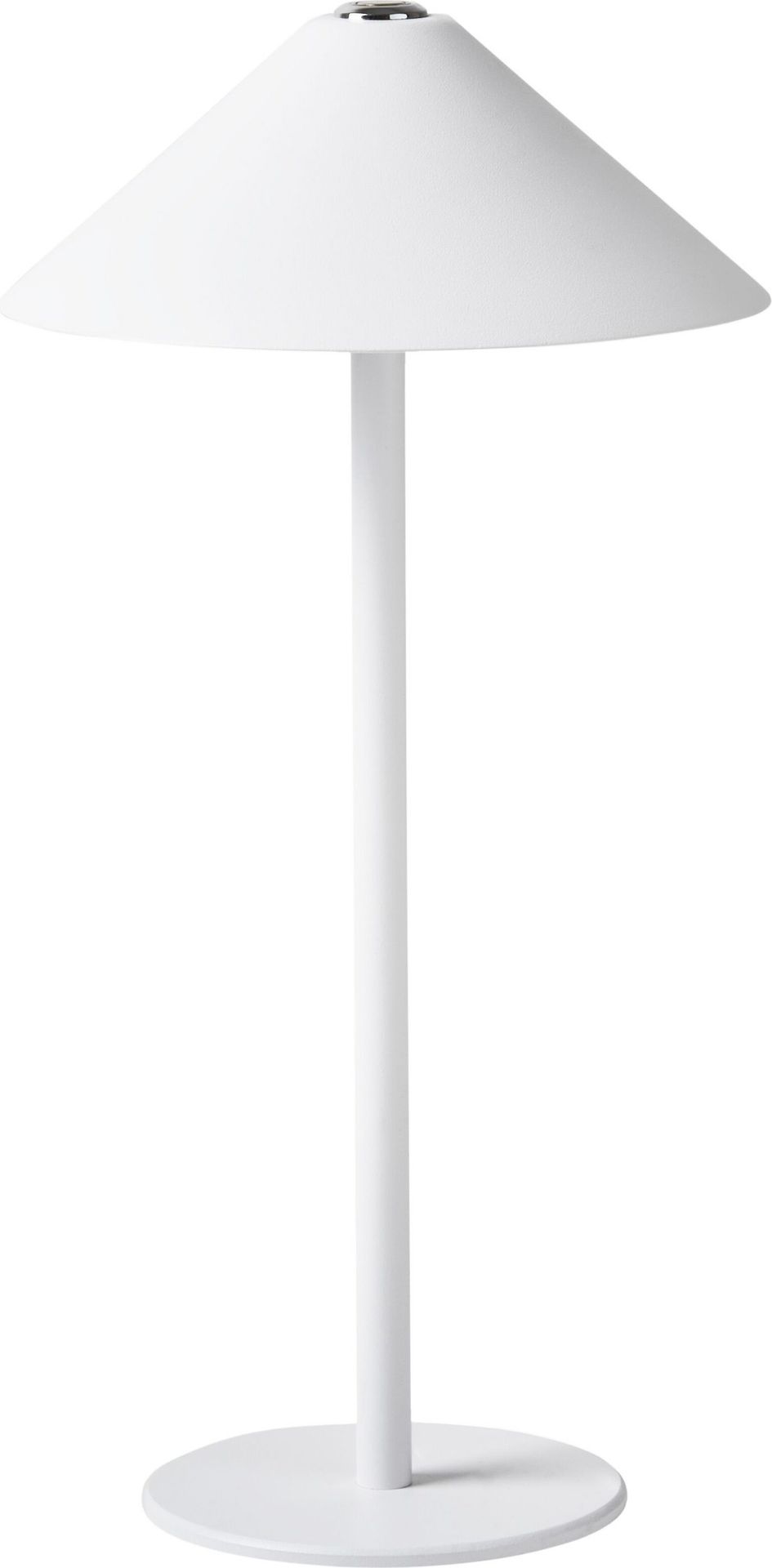 BELIANI Lampa stołowa biała metal klosz nowoczesna bezprzewodowa ładowanie na kabel USB