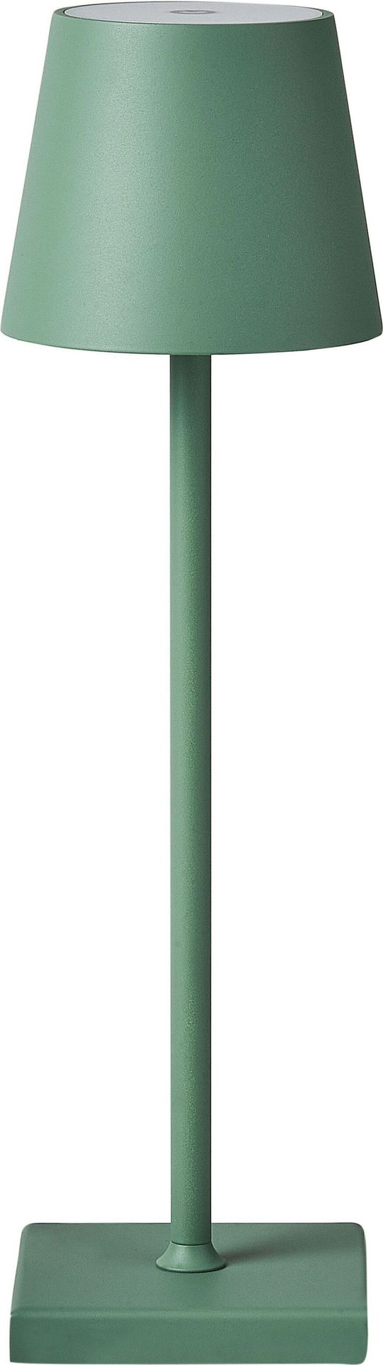 BELIANI Lampa stołowa zielona metal klosz nowoczesna bezprzewodowa ładowanie na kabel USB