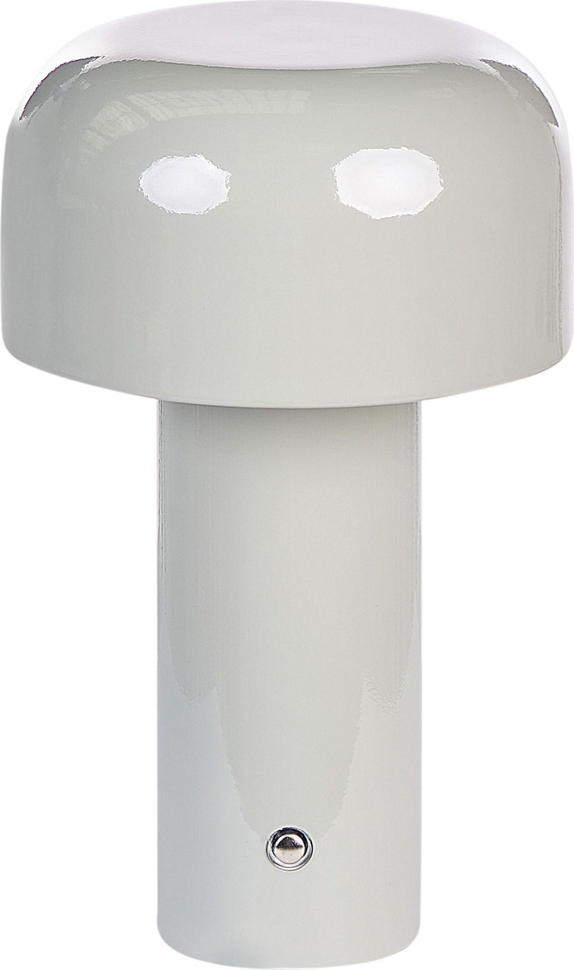 BELIANI Lampa stołowa szara metal klosz nowoczesna