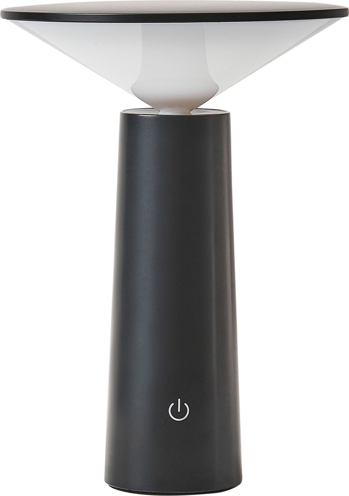 BELIANI Lampa stołowa czarna metal klosz nowoczesna