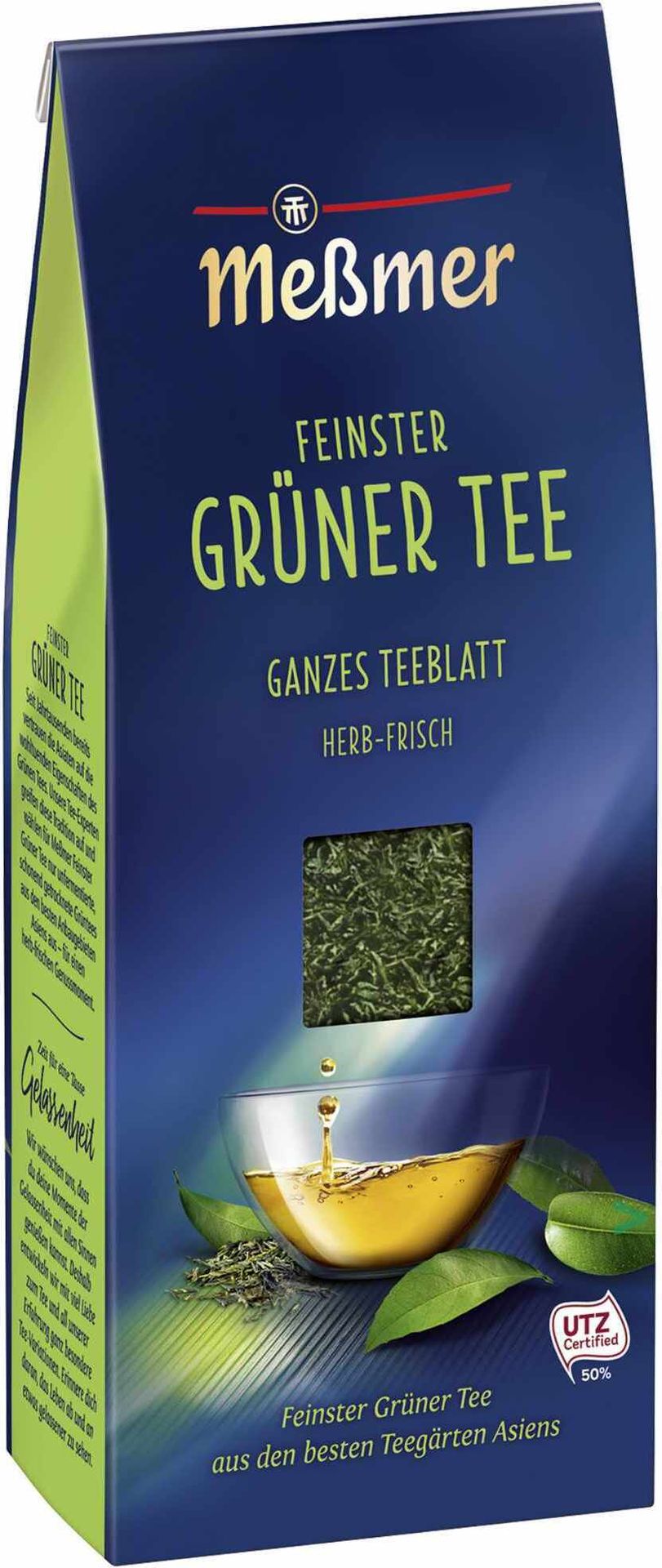 Meßmer Finest Green Tea cierpka i orzeźwiająca herbata liściasta 150g