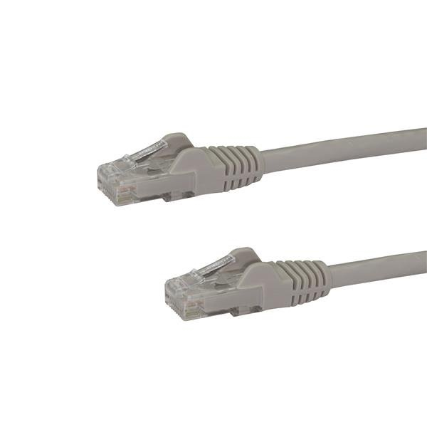 Startech.com 1m szary gigabitowy kabel sieciowy cat6 ethernet rj45 bez zaczepu - kabel krosowy męsko-męski bez zaczepu, dożywotnia gwarancja