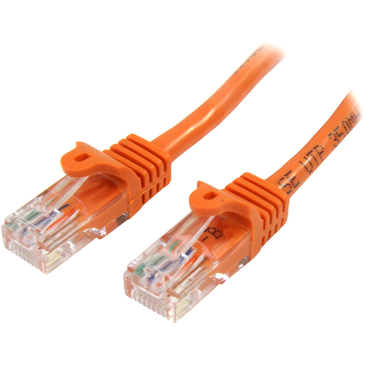 Startech.com 2m pomarańczowy kabel sieciowy cat5e rj45 fast ethernet bez zaczepu - kabel krosowy bez zaczepów, dożywotnia gwarancja
