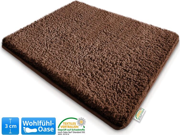 Dywanik kąpielowy Sky ekstra puszysty wiele kolorów i rozmiarów Earth Brown 60 x 100 cm