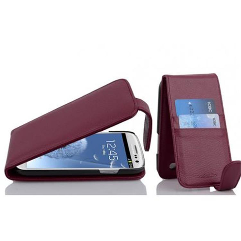 Cadorabo pokrowiec na Samsung Galaxy S3 / S3 NEO pokrowiec w naturalnym kolorze pokrowiec ochronny pokrowiec z klapką pokrowiec na telefon komórkowy pokrowiec z imitacji skóry