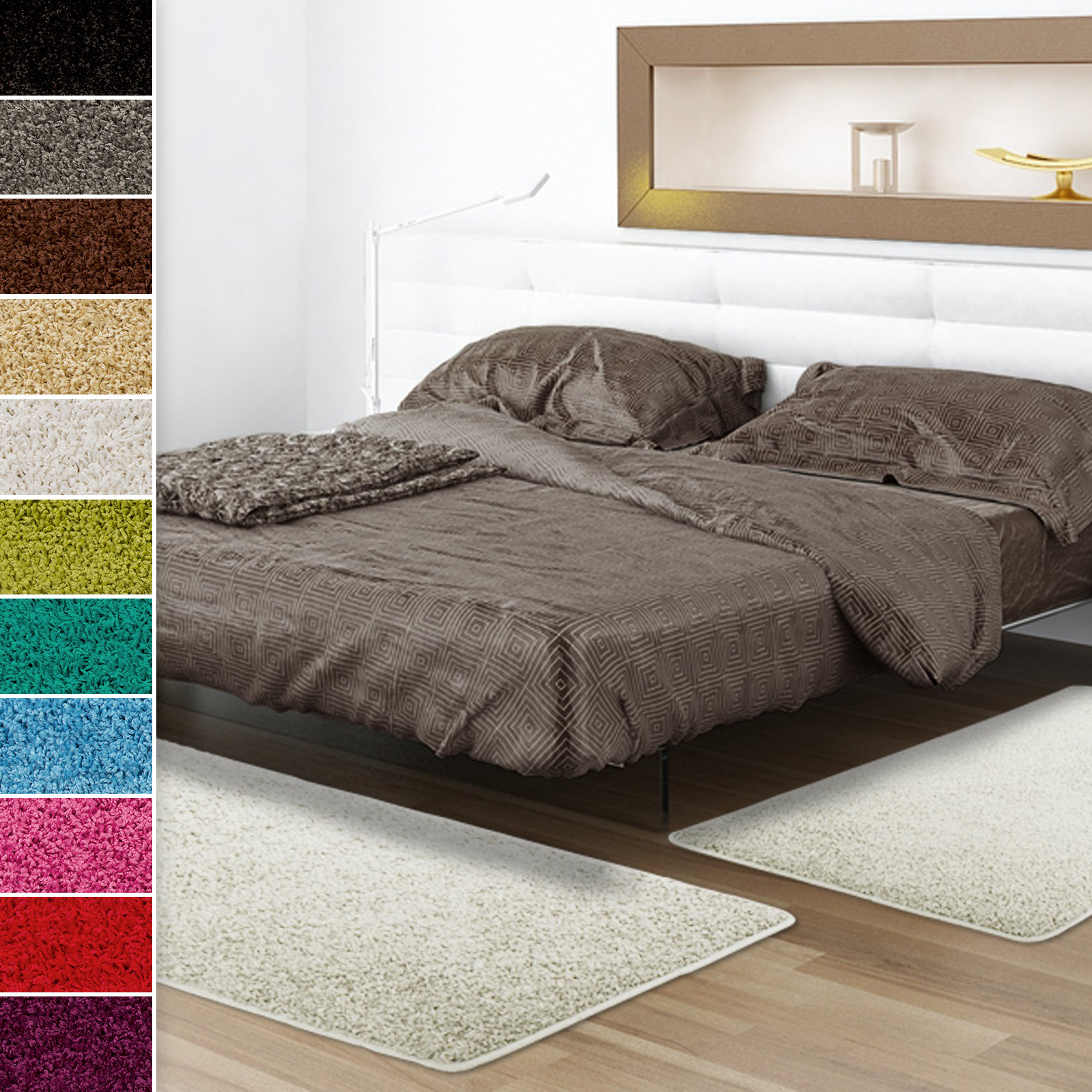 Obramowanie łóżka Sphinx kremowy 1 bieżnik 67x240 cm + 2 mostki 67x140 cm każdy