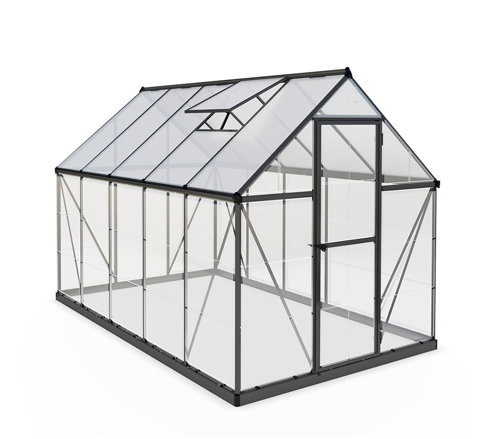 Palram - Aluminiowa szklarnia Canopia Hybrid 610 Szary 306x185x208 cm