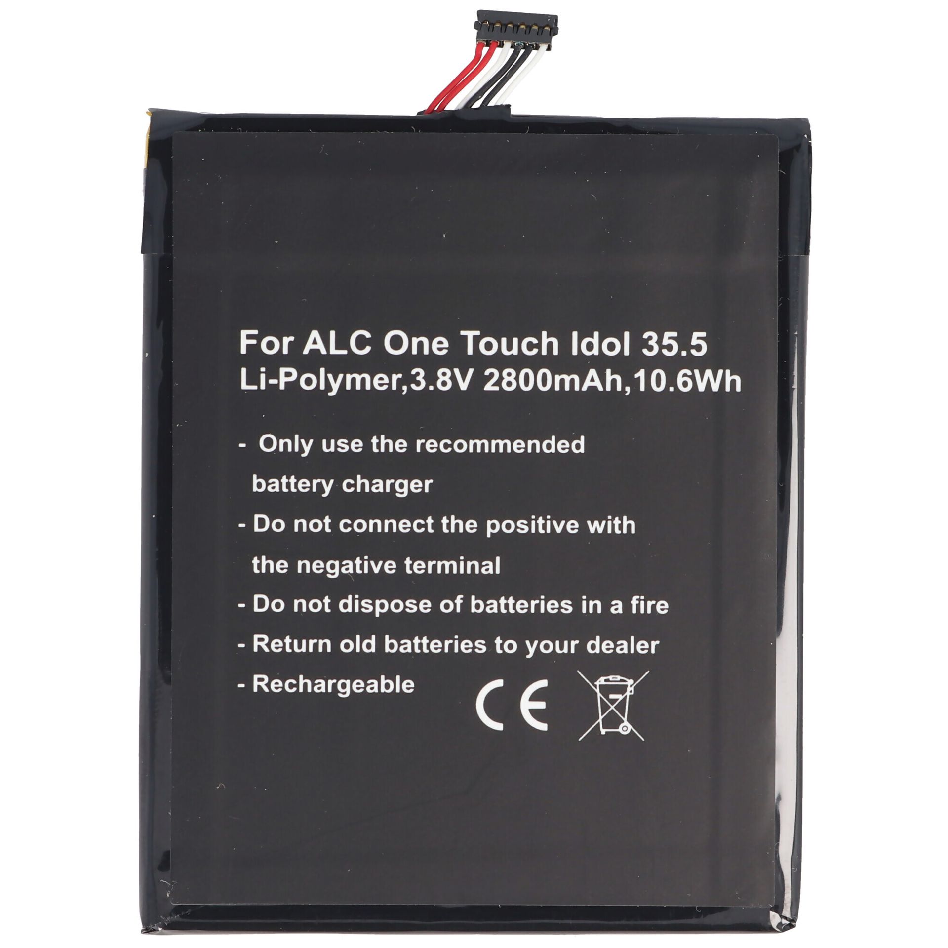 Bateria odpowiednia dla Alcatel One Touch Idol 4S, One Touch Idol 4S LTE, OT-6070, OT-6070K, OT-6070O, OT-6070Y