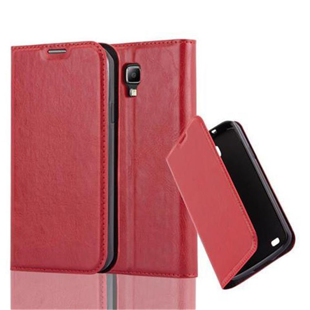 Etui Cadorabo do Samsung Galaxy S4 ACTIVE etui ochronne w kolorze czerwonym etui na telefon komórkowy pokrowiec z magnetycznym zamknięciem