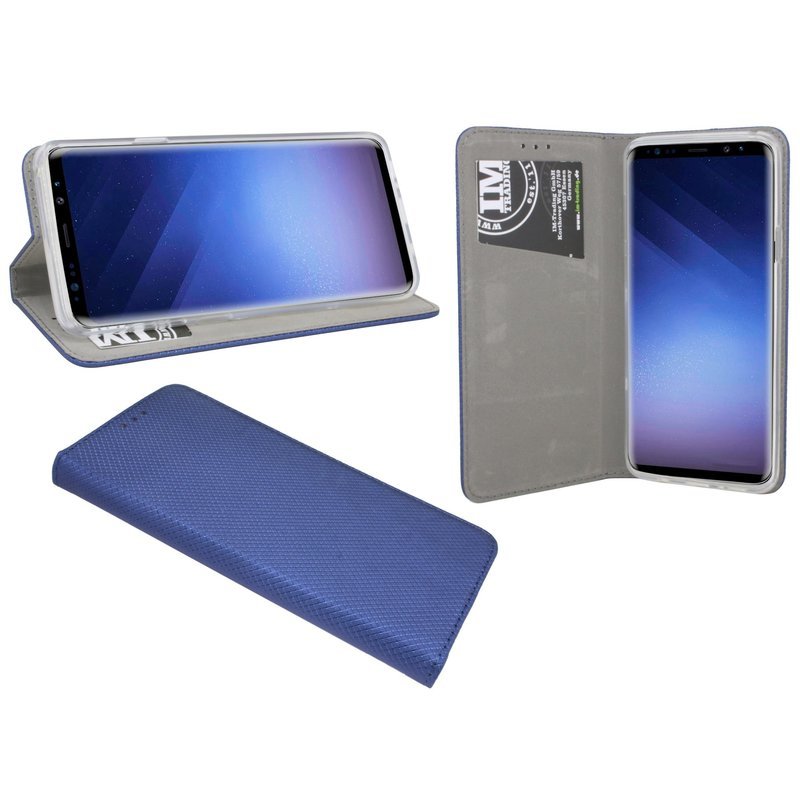 Samsung Galaxy S9 Plus etui na telefon komórkowy flip case etui ochronne na smartfona niebieskie