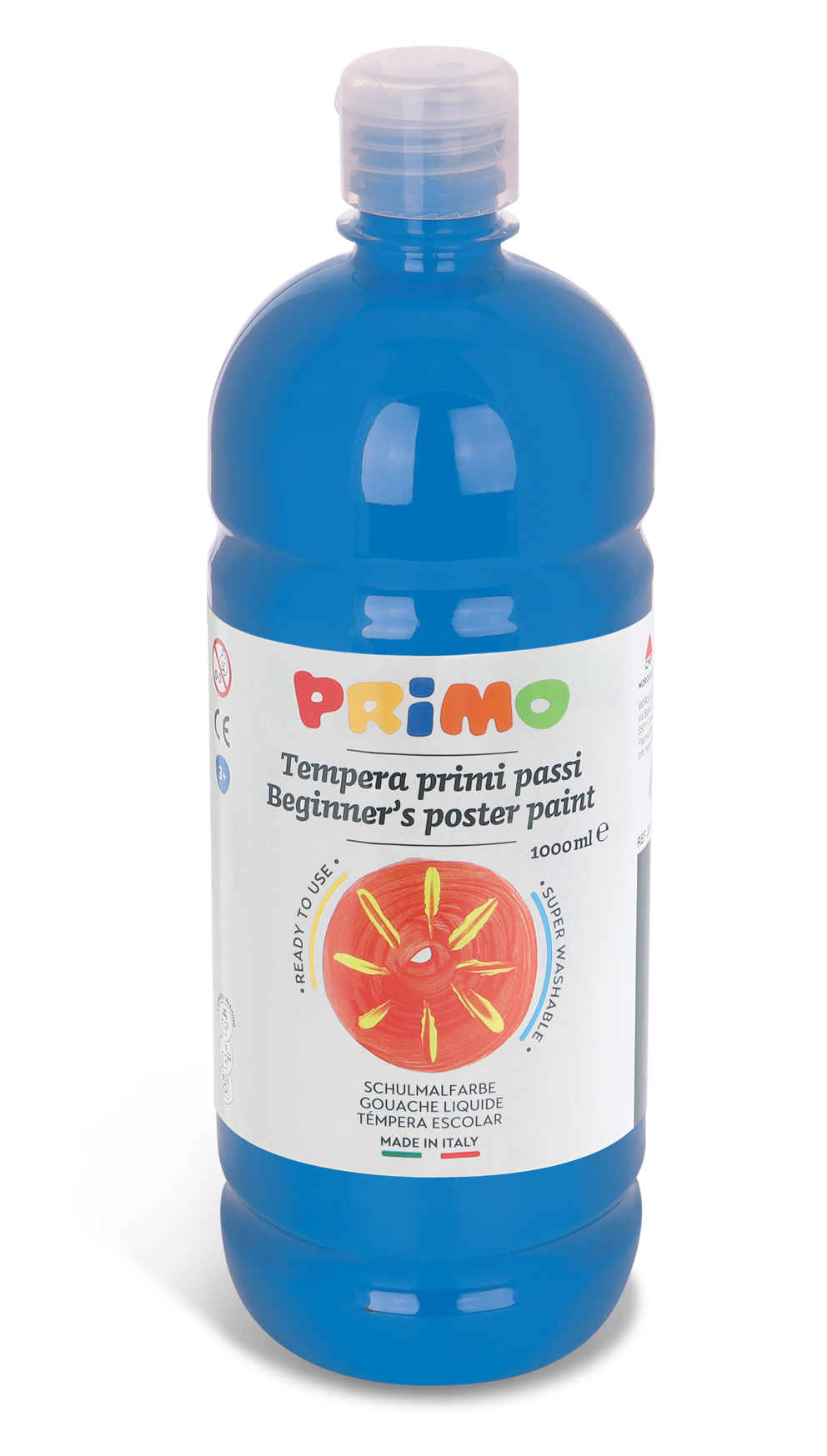farba plakatowa tempera 1000 ml niebieska