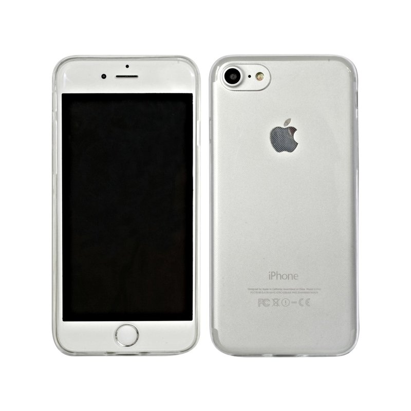 silikonowe etui ochronne na telefon komórkowy iPhone 8, przezroczyste