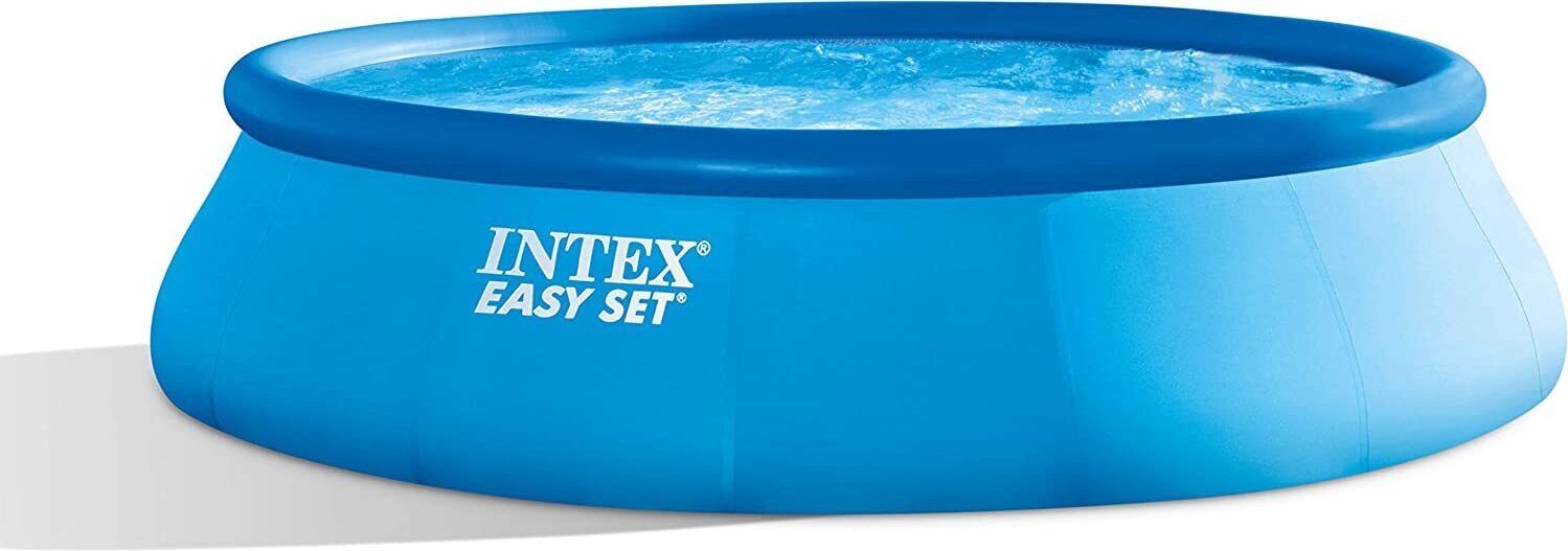INTEX 26166GN - Basen Easy Set (457x107cm) z pompą GS, drabinką bezpieczeństwa, płachtą, plandeką