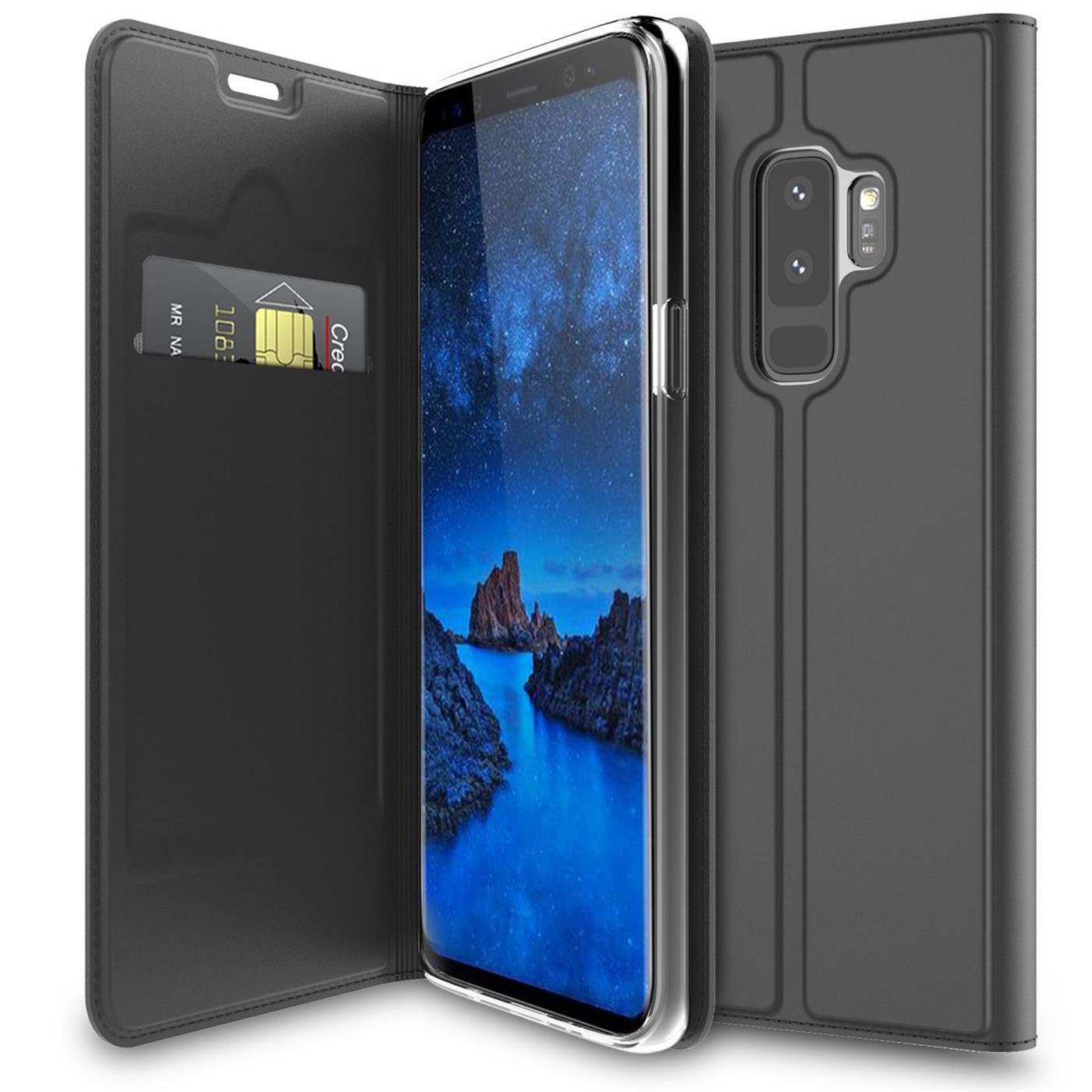 Pokrowiec na telefon komórkowy Samsung Galaxy S9 Plus Book Etui ochronne Slim Flip Cover Case