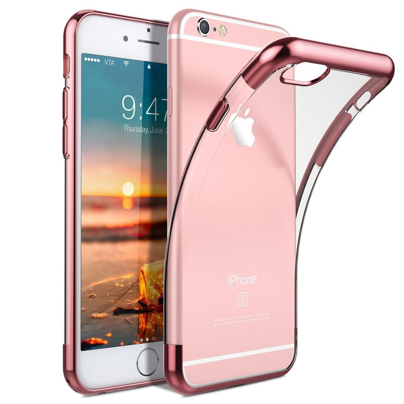Etui TPU do Apple iPhone 6 / 6S Etui silikonowe przezroczyste z kolorowym brandingiem etui na telefon komórkowy