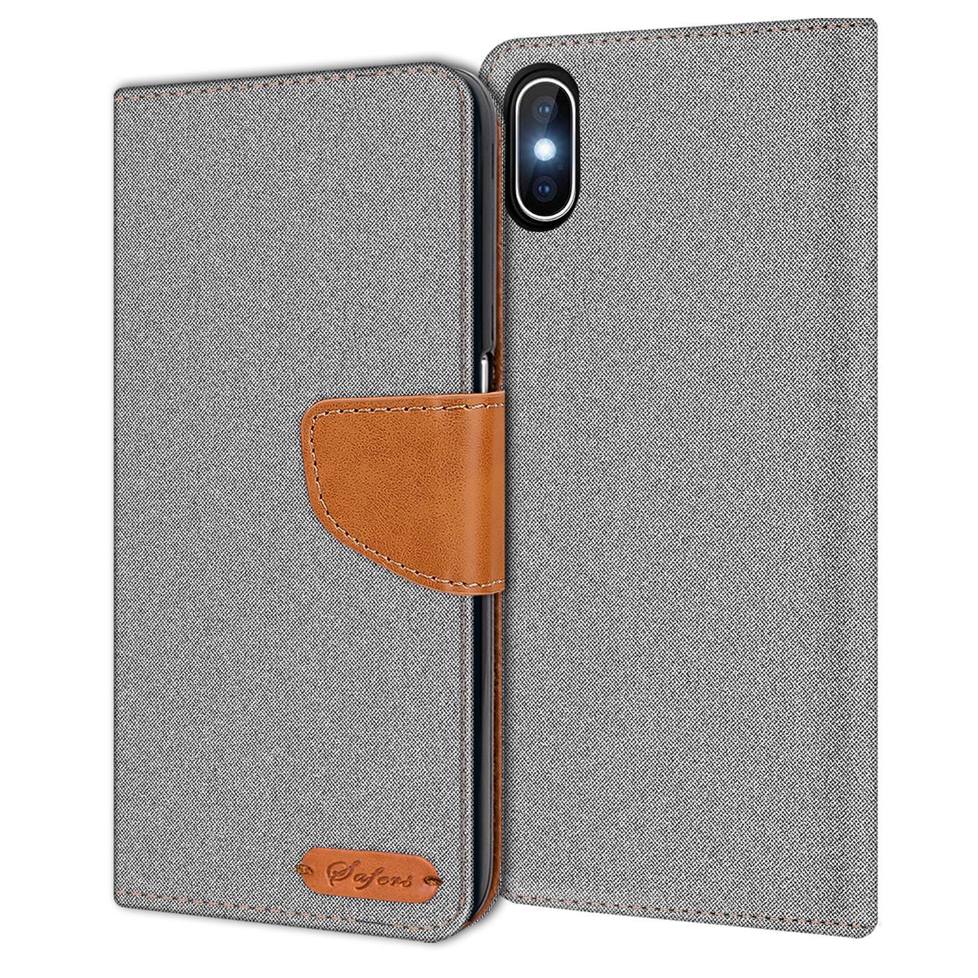 Etui na telefon komórkowy Apple iPhone XS Max Etui Wallet Flip Case Pokrowiec ochronny z tkaniny