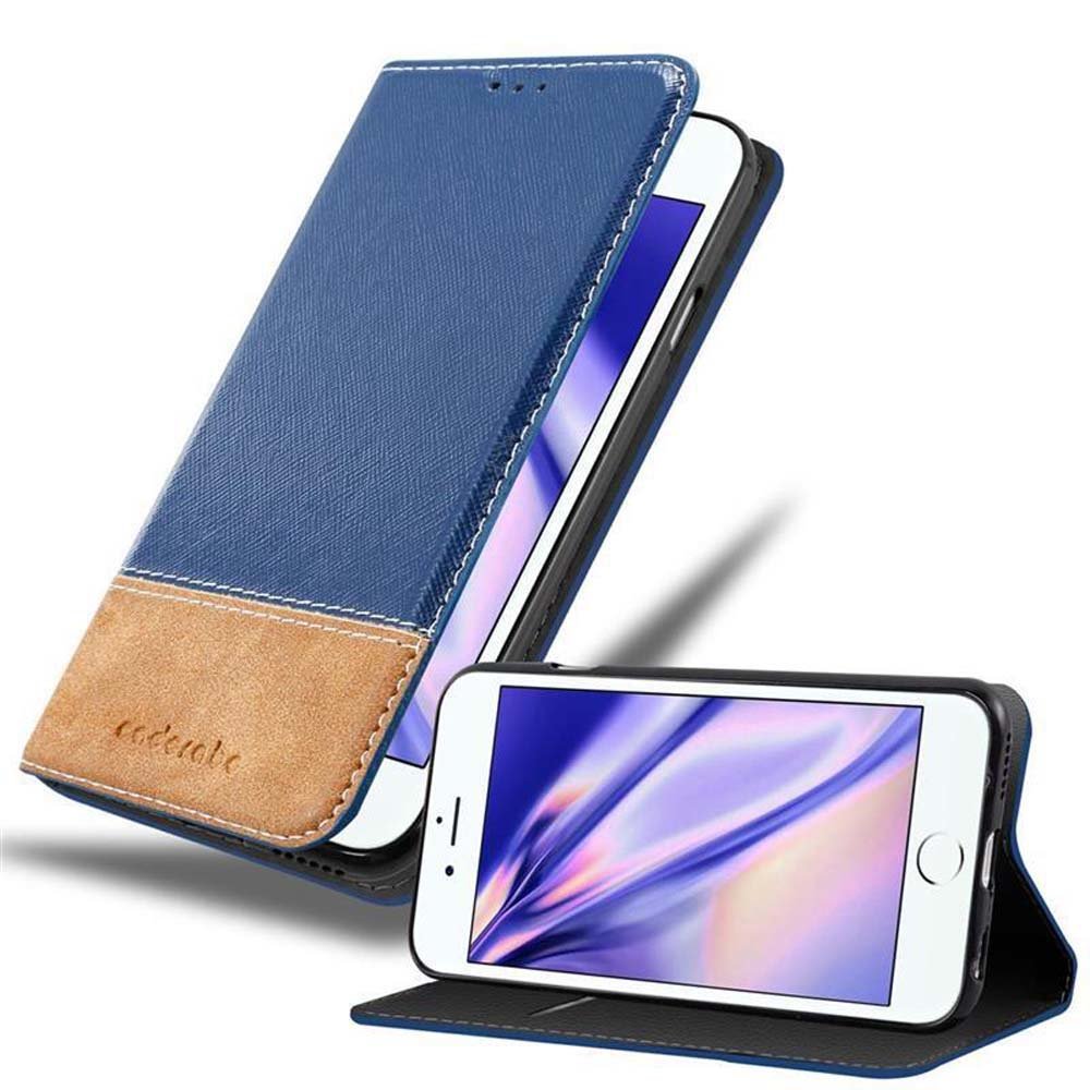 Etui do iPhone 6 PLUS / iPhone 6S PLUS Etui ochronne na telefon komórkowy Etui z klapką Book X-Wallet DARK BLUE BROWN