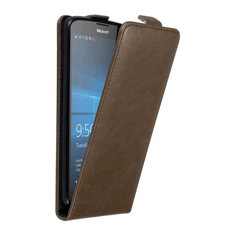 Pokrowiec Cadorabo do Nokia Lumia 950 XL w kolorze brązowym Etui z klapką na telefon komórkowy Etui Pokrowiec