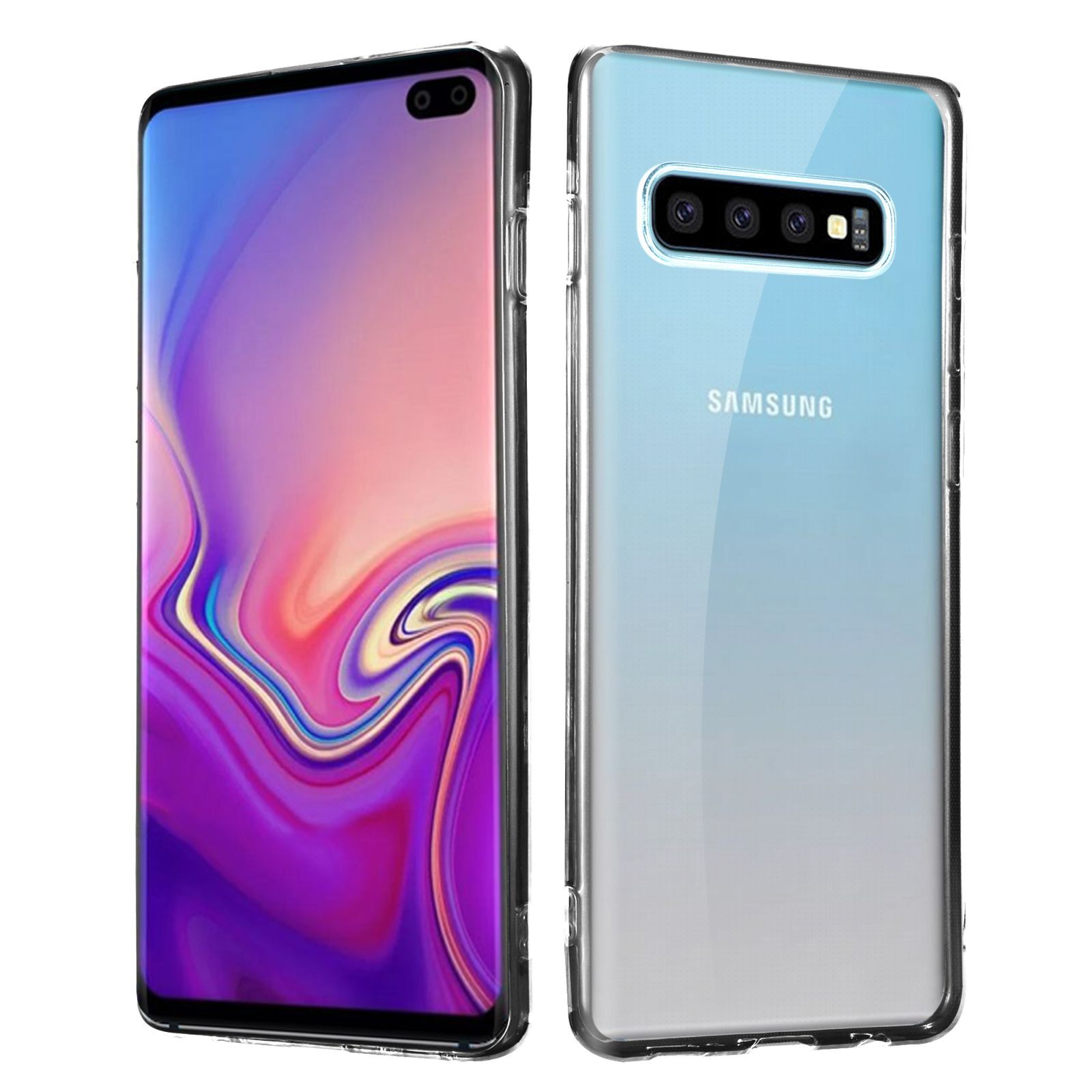 Etui na telefon komórkowy Samsung Galaxy S10 Plus/S10+ SM-G975 6,4 cala Ultra Slim Bumper Etui ochronne wykonane z TPU Odporne na wstrząsy Bardzo cienkie Lekkie Smukłe