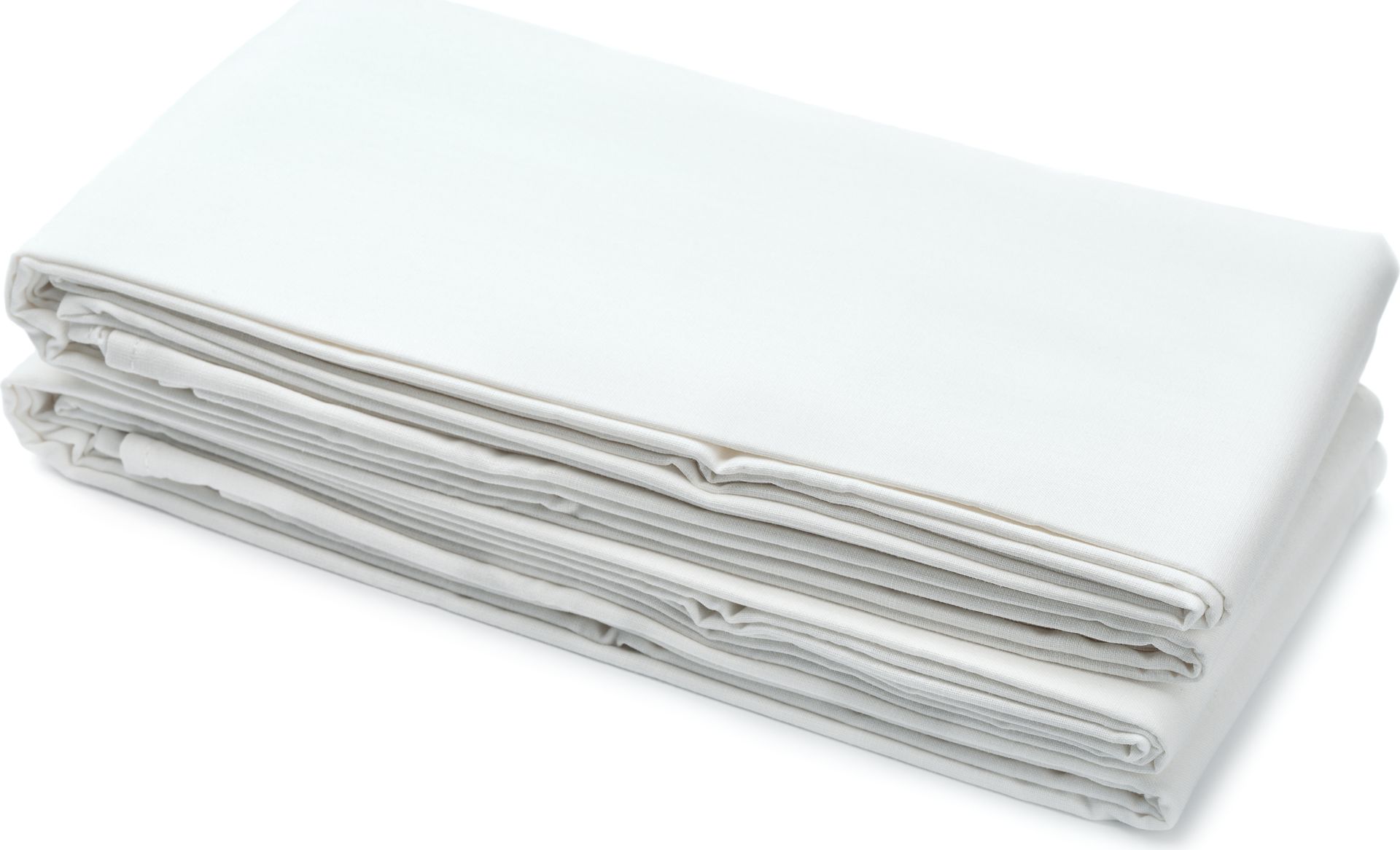 Prześcieradło hotelowe 160x220 cm białe 100% bawełna 125g/m² bez gumki
