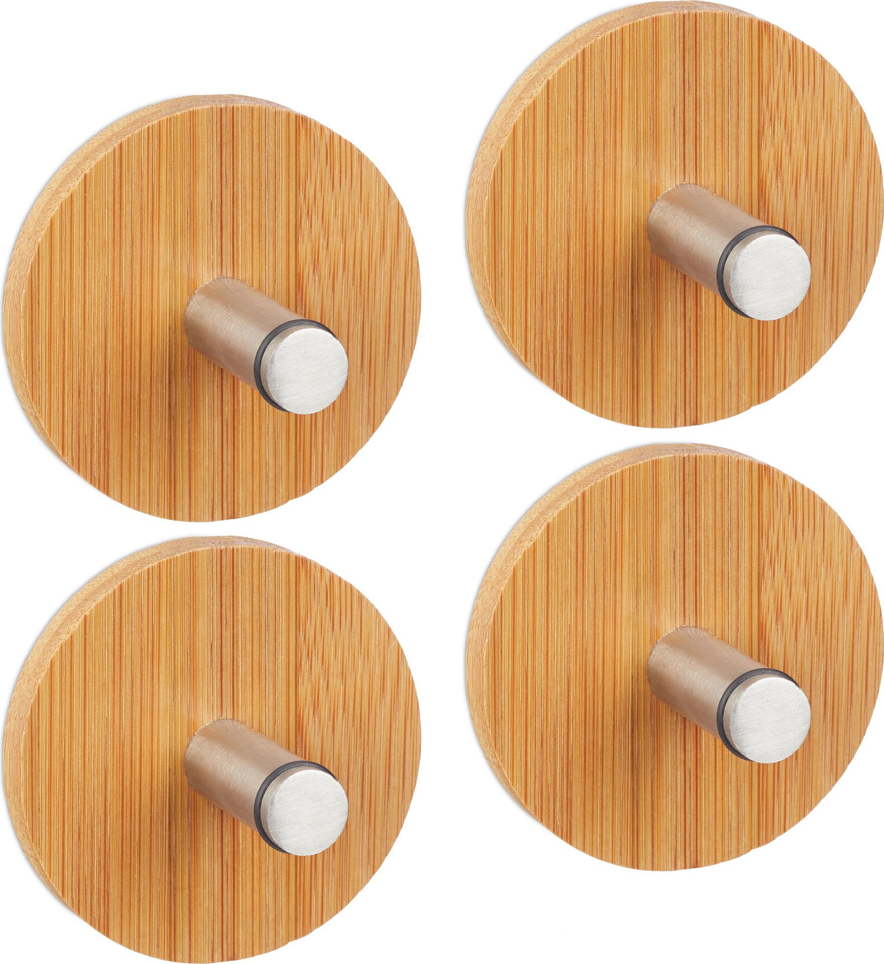 zestaw 4 samoprzylepnych haczyków na ręczniki relaxdays