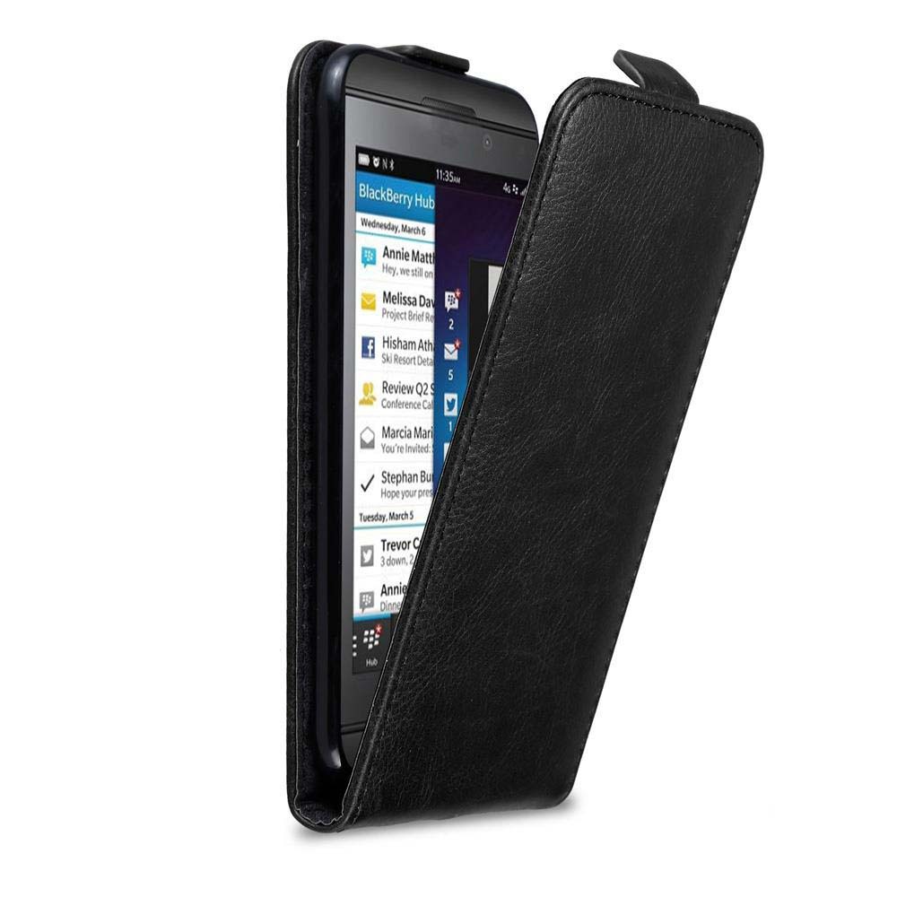 Pokrowiec Cadorabo do Blackberry Z10 z czarną klapką na telefon komórkowy