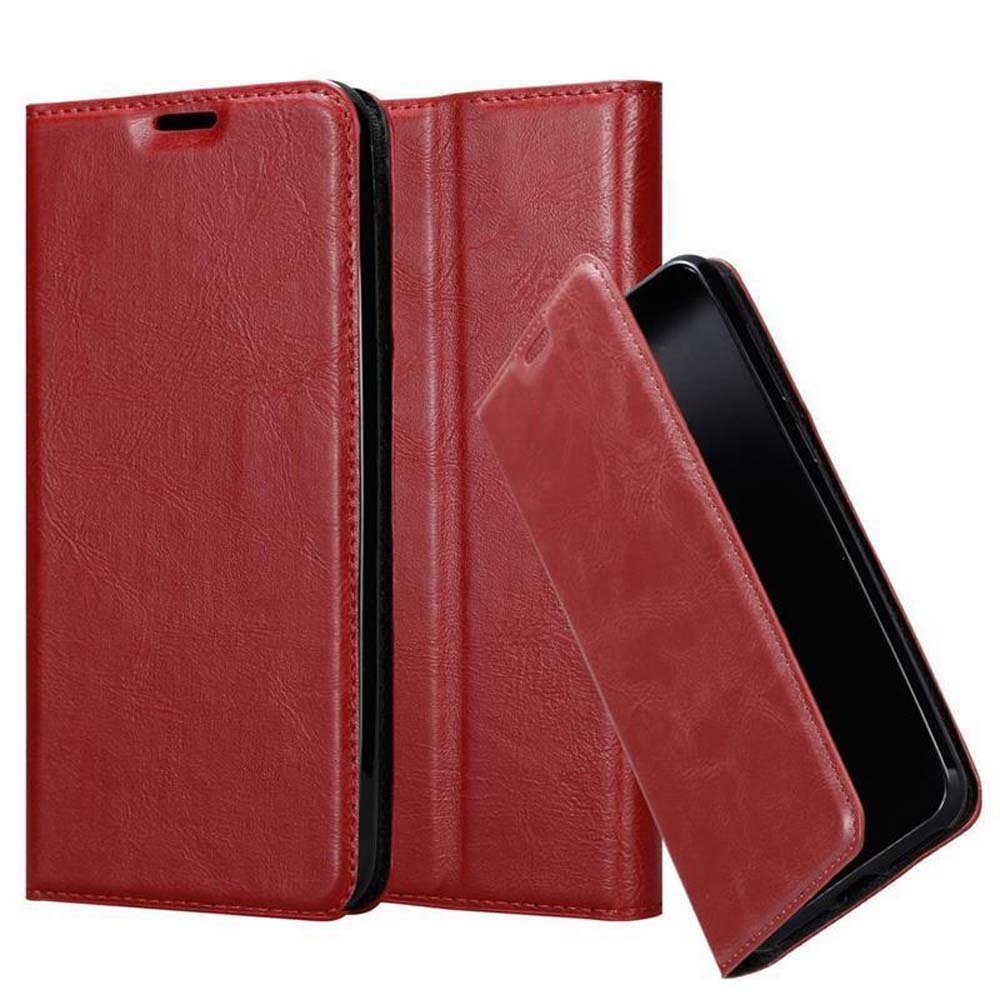 Etui Cadorabo do Samsung Galaxy A70 w kolorze APPLE RED Etui na telefon komórkowy z magnetycznym zamknięciem, funkcją podstawki i miejscem na kartę Etui Etui ochronne Etui z klapką w stylu książki