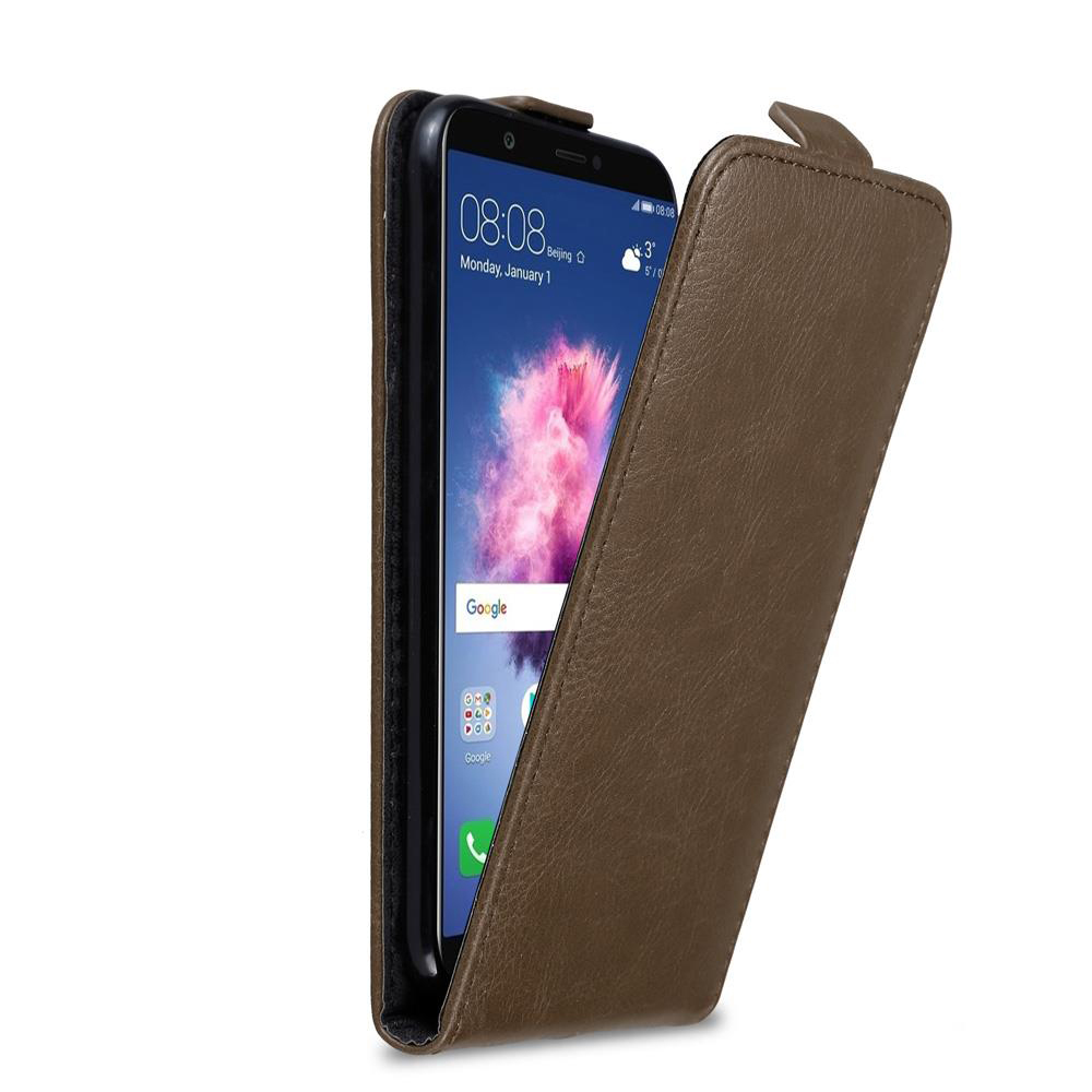 Etui Cadorabo do Huawei P SMART 2018 / Enjoy 7S w kolorze brązowym Etui z klapką na telefon komórkowy Etui Cover