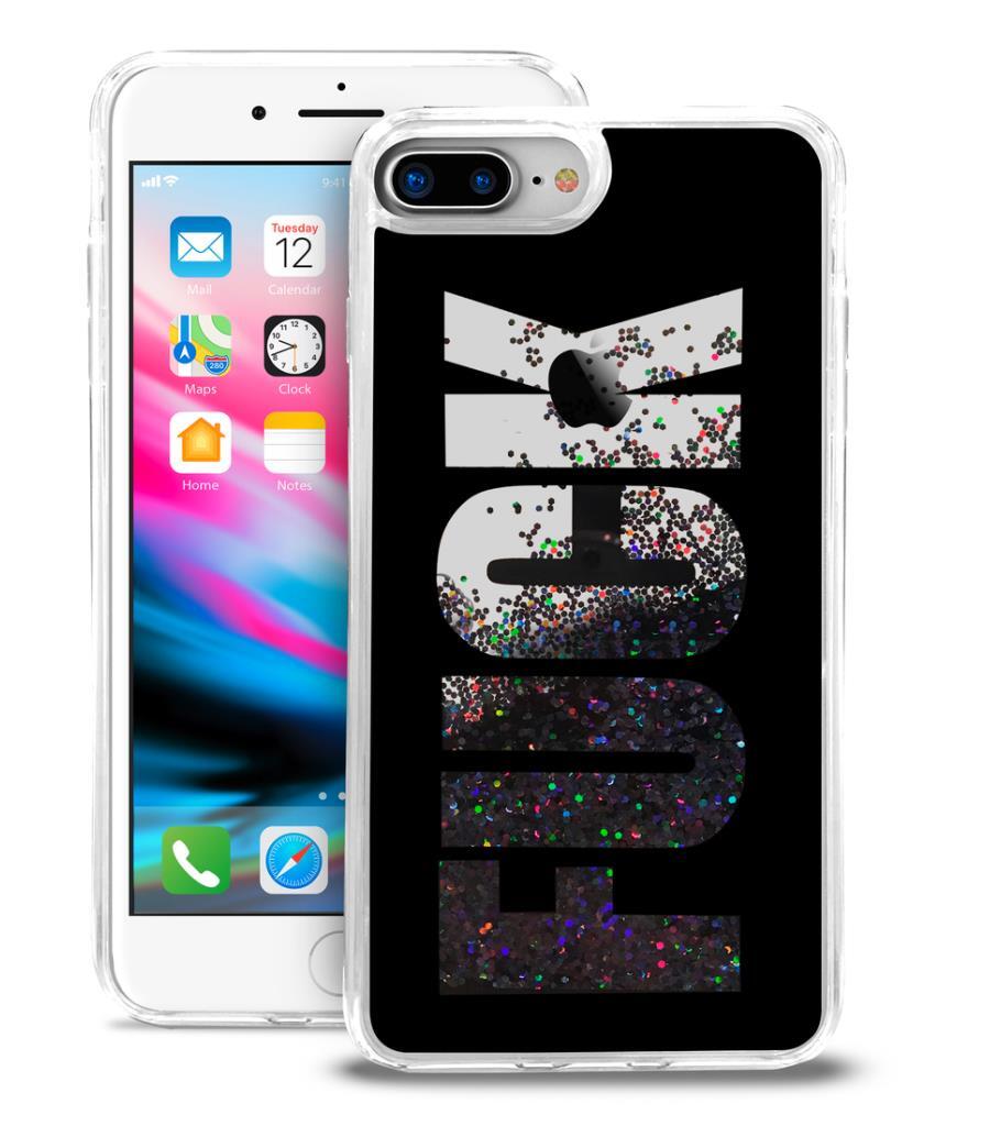 Etui z tyłu Aqua Fuck Black dla Apple iPhone 7 Plus/8 Plus