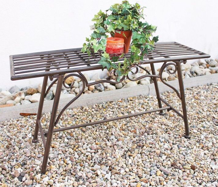 Ławka CUCCIU-S W-83 cm 77824 Metalowa ławka ogrodowa Meble ogrodowe