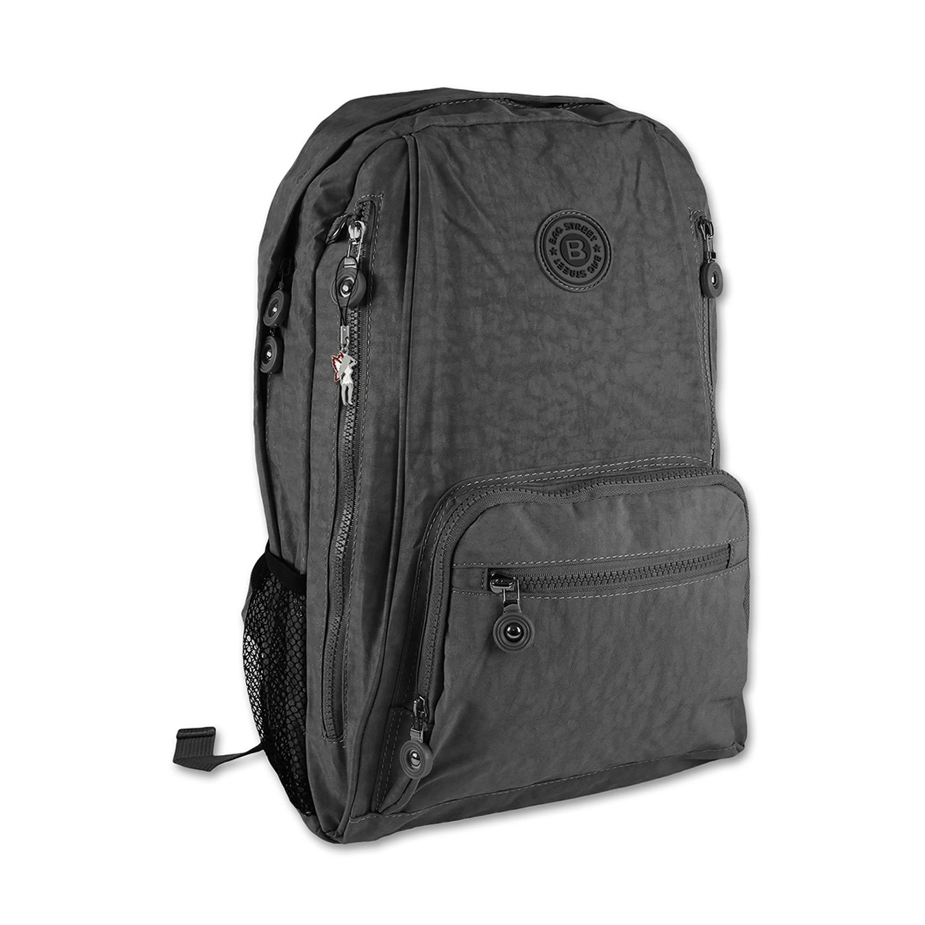 Torba Street plecak nylonowy damski męski sportowy szary 25x43x13 cm D2OTJ613K
