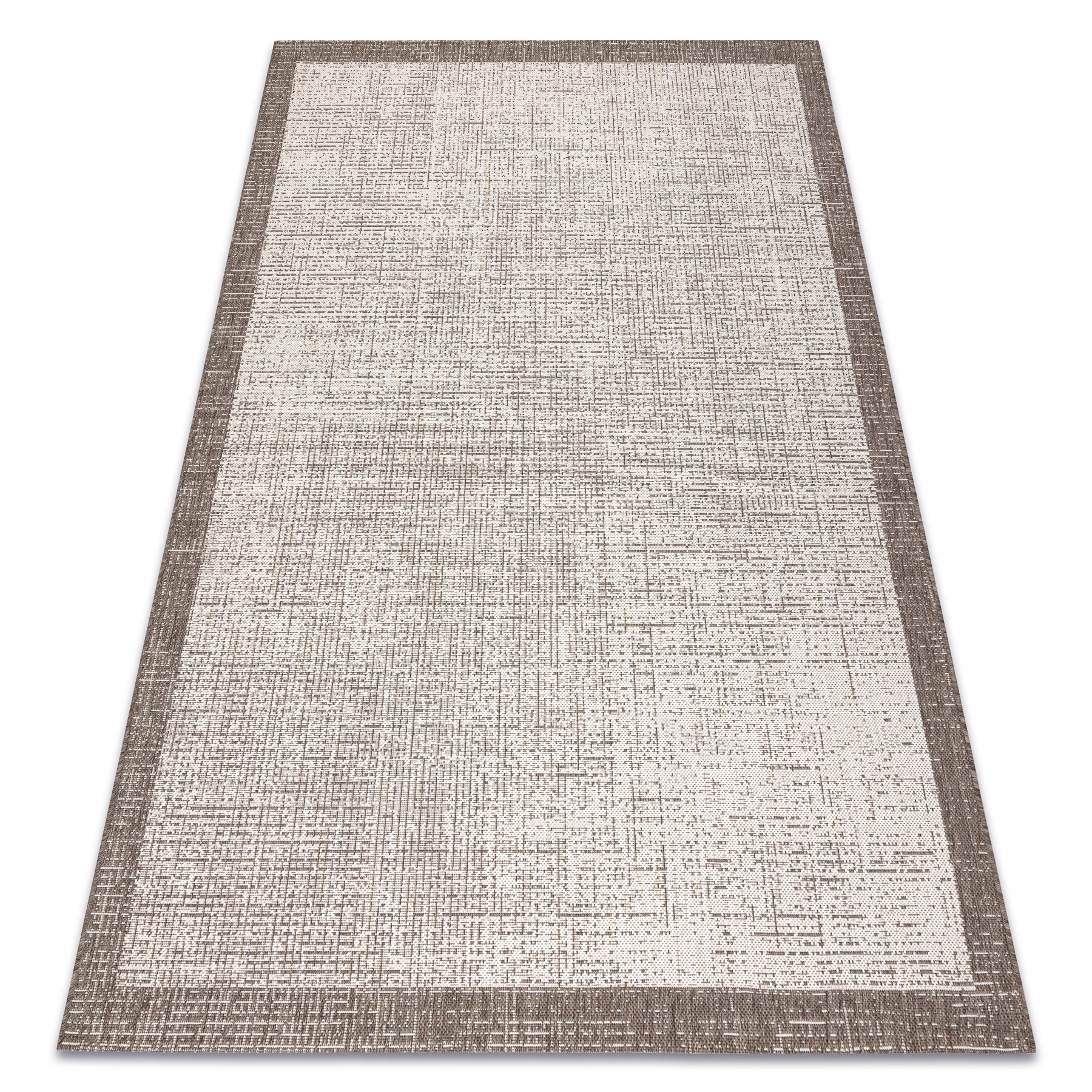 DYWAN SZNURKOWY SIZAL FLOORLUX 20401 Ramka szampański / taupe beżowy 240x330 cm