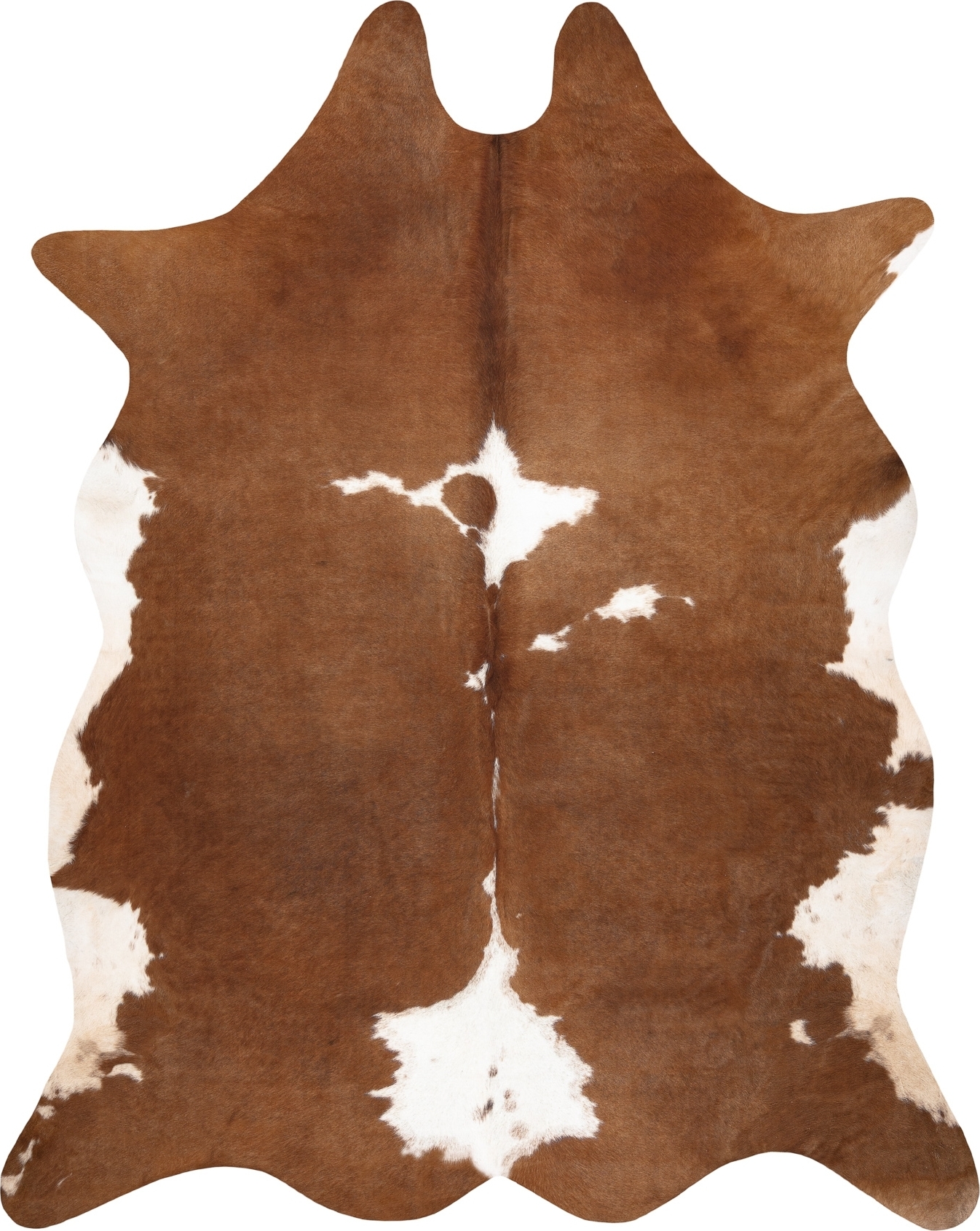 Dywan Sztuczna Skóra Bydlęca, Krowa G5070-2 Brązowo-biała skórka brązowy 100x150 cm