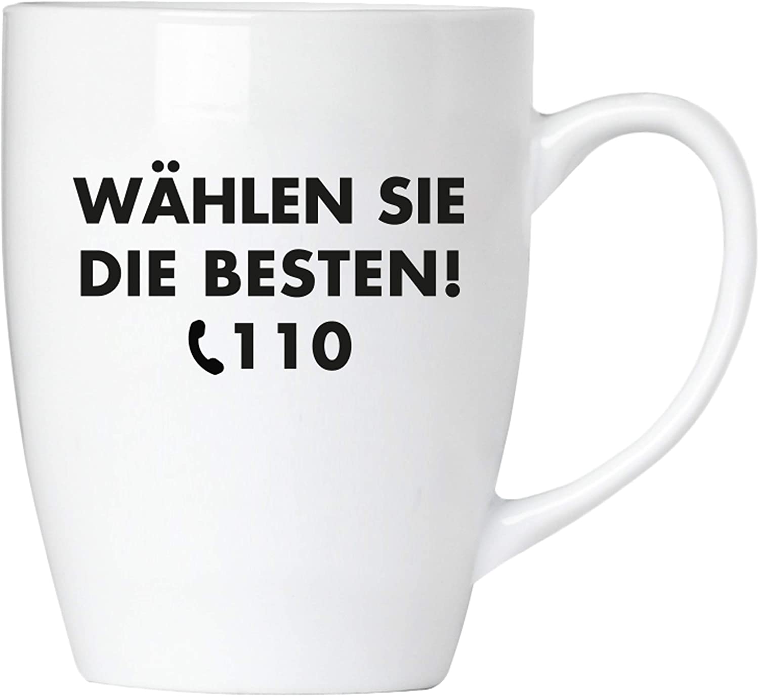 BRUBAKER - Wybierz to, co najlepsze! 110 Police - Ceramiczny kubek do kawy - 300 ml - Kubek do kawy
