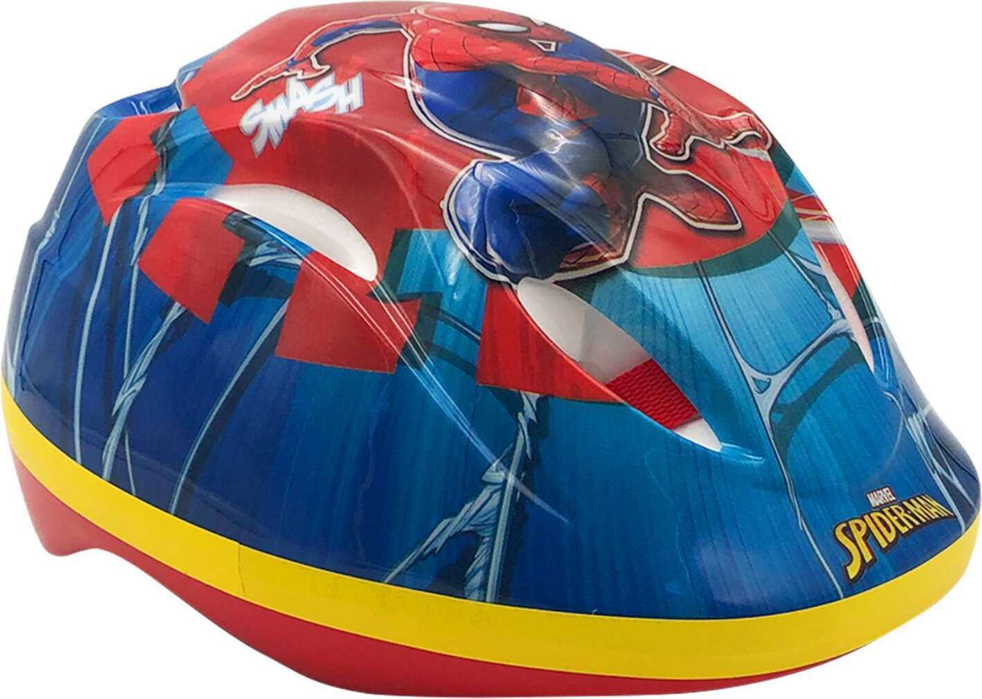 Volare Spider-Man kask rowerowy chłopięcy niebieski/czerwony rozmiar 51-55 cm
