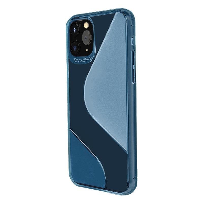 cofi1453® Etui S-Line Bumper kompatybilne z SAMSUNG GALAXY A71 (A715F) Silikonowe etui odporne na wstrząsy Etui na telefon komórkowy Etui TPU Pokrowiec w kolorze niebieskim