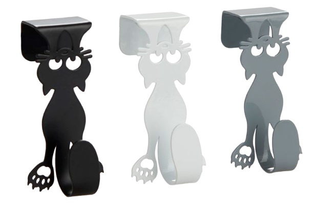 haczyk na ręcznik kat. 9 x 4 metalowy czarny/biały/szary 3-częściowy