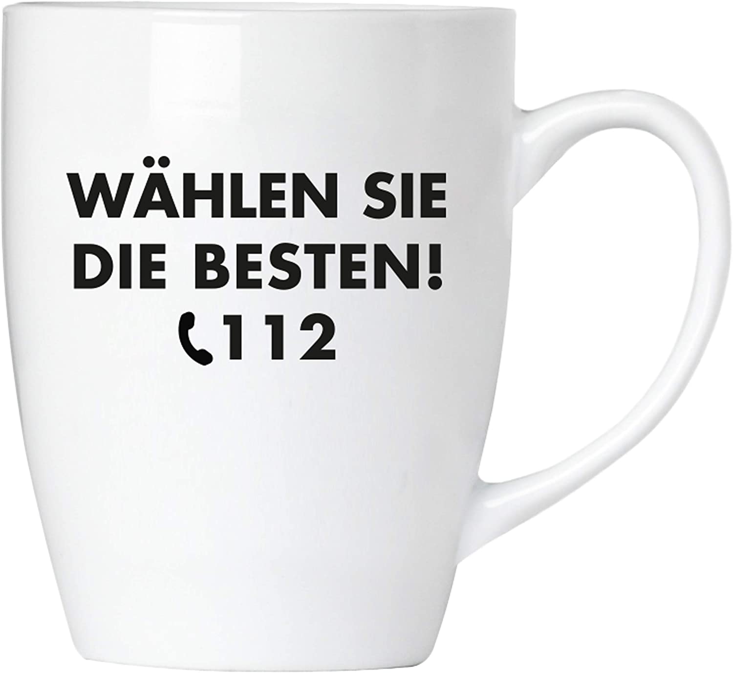 BRUBAKER - Wybierz to, co najlepsze! 112 Straż pożarna - Ceramiczny kubek do kawy - 300 ml - Kubek do kawy