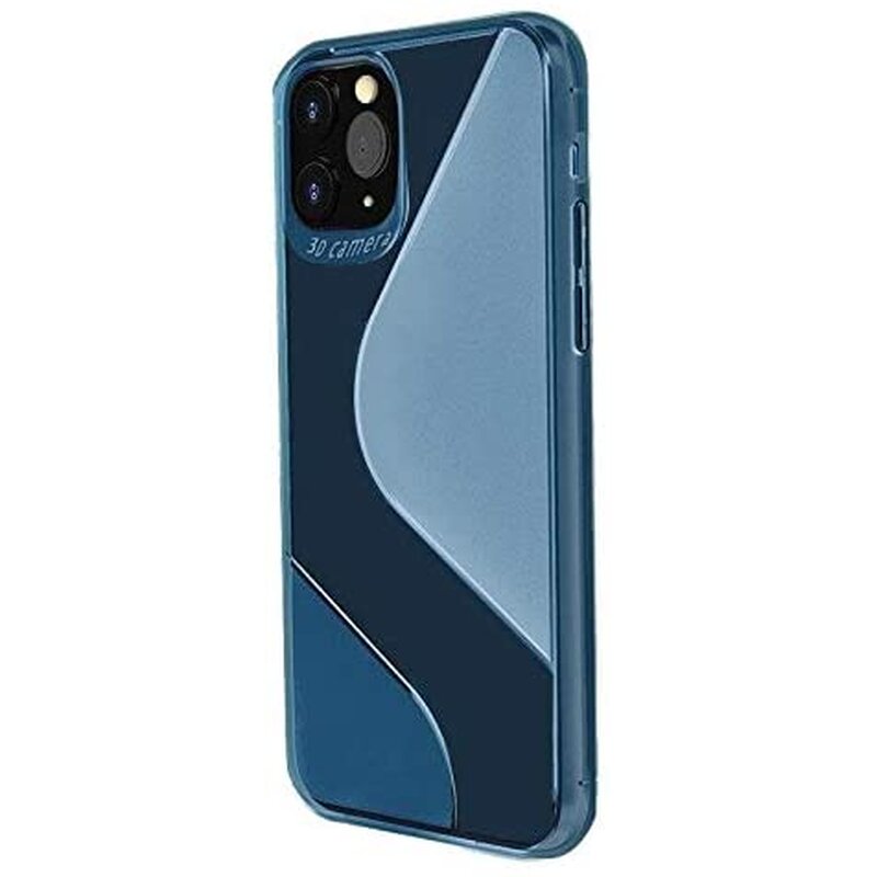 cofi1453® S-Line Case Bumper kompatybilny z XIAOMI REDMI NOTE 10X Silikonowe etui odporne na wstrząsy Etui na telefon TPU Pokrowiec Niebieski