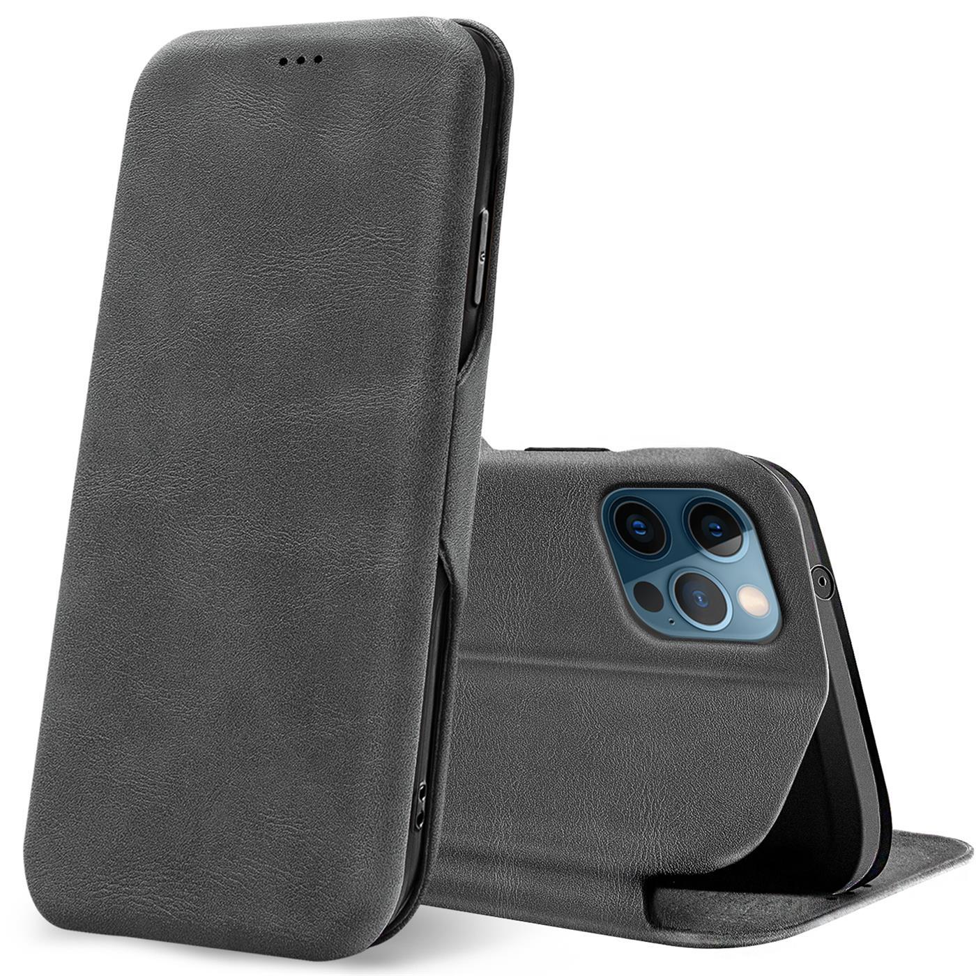 Etui z klapką dla Apple iPhone 12 Pro Max (6,7 cala) Etui Book Cover Etui na telefon komórkowy z gniazdem na kartę Etui ochronne Premium