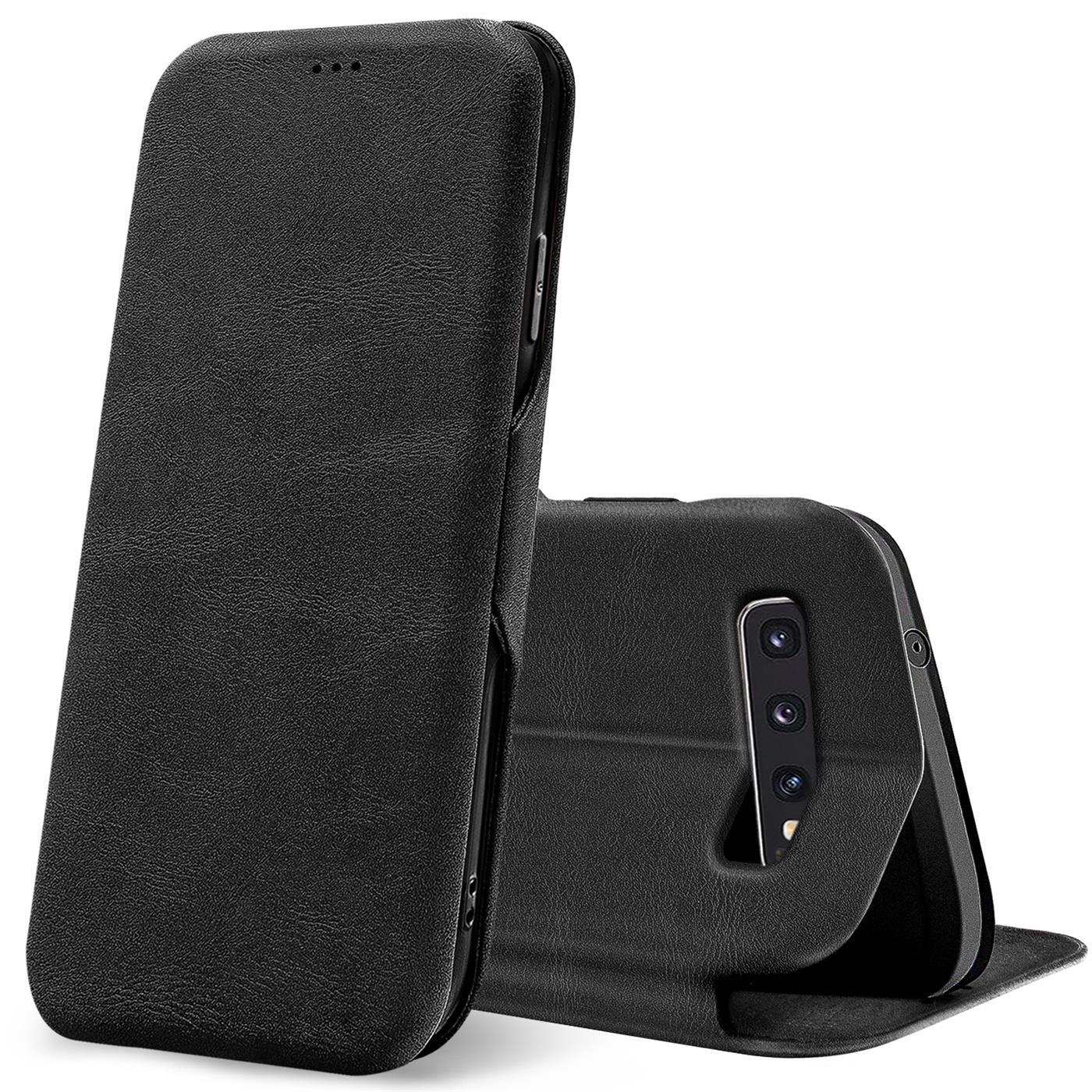 Etui z klapką do Samsung Galaxy S10 Etui Book Cover Etui na telefon komórkowy z kieszenią na kartę Etui ochronne Premium