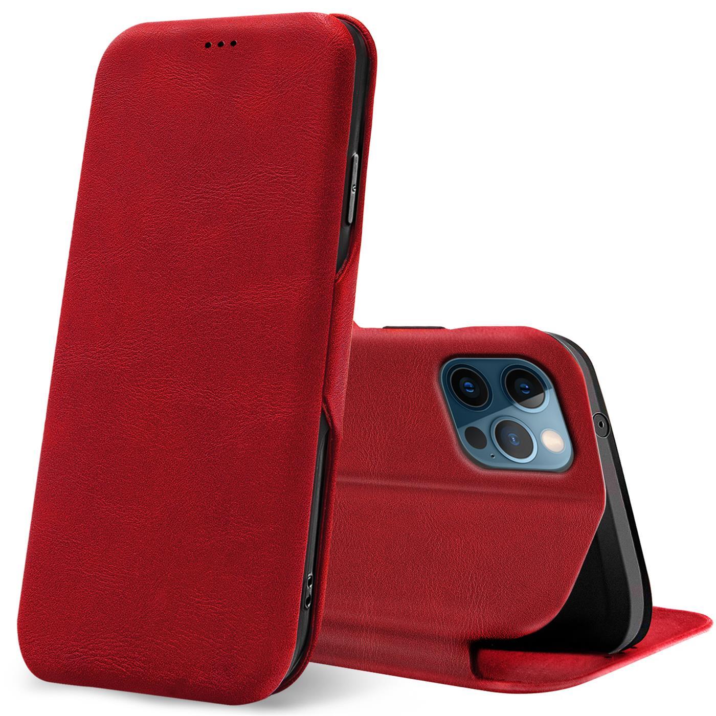 Etui z klapką dla Apple iPhone 12 Pro Max (6,7 cala) Etui Book Cover Etui na telefon komórkowy z gniazdem na kartę Etui ochronne Premium