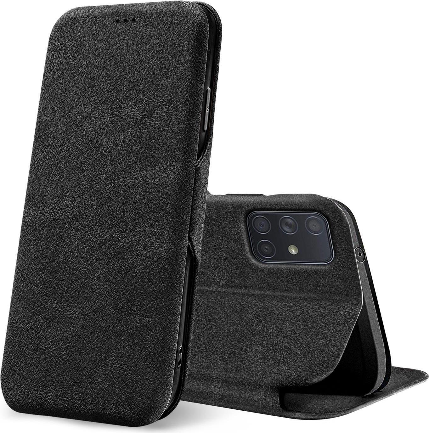 Etui z klapką dla Samsung Galaxy A71 Etui Book Cover Etui na telefon komórkowy z gniazdem na kartę Etui ochronne Premium